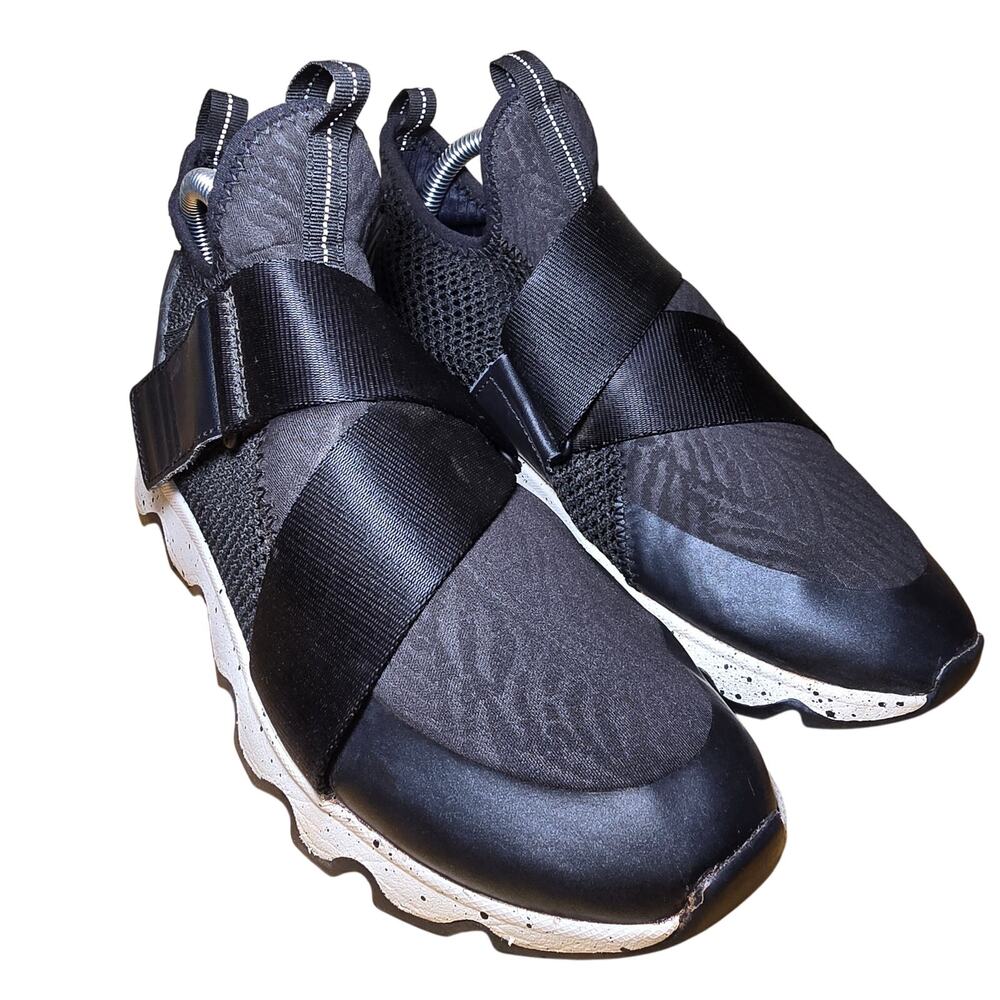 Sorel Womens Kinetic Sneak Sneakers Shoes Black Hook Loop Size 8 Mens 6.5